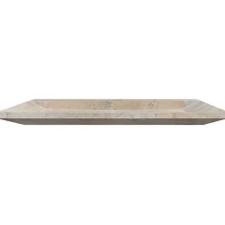 Plan vasque simple en travertin Scabas Provence - 120 x 45 x 10 cm - C-NEGOCE