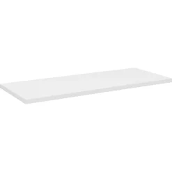 Plan vasque VANO Blanc alpin L100 x P40 x H2 cm À poser sur meuble de salle de bain