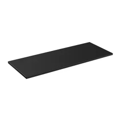 Plan vasque VANTA 140 cm noir Plateau grande largeur pour meuble sous vasque