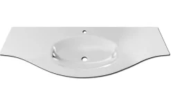 Plan vasque verre Vague version centre 138 cm
