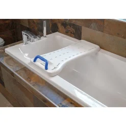 Planche de bain Bm Médical PB-10-B - réglable en largeur avec poignée intégrée, aide à se baigner en toute autonomie