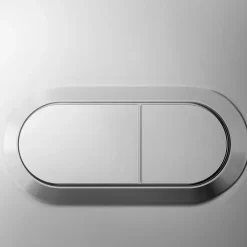 Plaque de chasse d'eau chrome GoodHome