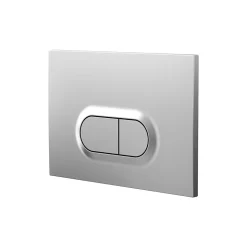 Plaque de chasse d'eau chrome mat GoodHome
