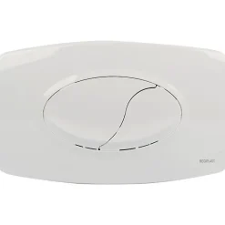 Plaque de commande - OLli - blanche - Double débit 3/6 L
