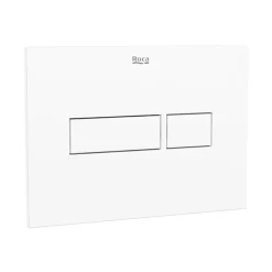 Plaque de commande double touche en plastique, blanc (A890220200)