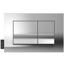 Plaque de commande JACOB DELAFON, double touches rectangulaires, Chrome