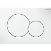 Plaque de commande WC GEBERIT Sigma01 double touche: blanc alpin