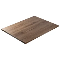 Plateau laminé chêne chocolat 160 x 80 cm pour bureau, table, table basse