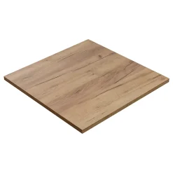 Plateau laminé chêne craft 90 x 90 cm pour bureau, table, table basse