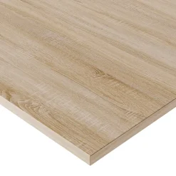 Plateau laminé chêne sonoma 138 x 80 cm pour bureau, table, table basse