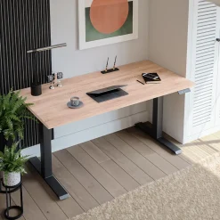 Plateau laminé chêne sonoma 160 x 80 cm pour bureau, table, table basse