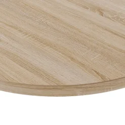 Plateau laminé chêne sonoma rond, diamètre 68 cm, pour bureau, table, table basse