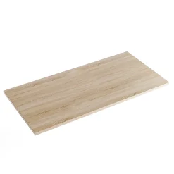 Plateau laminé chêne sonoma 120 x 60 cm pour bureau, table, table basse