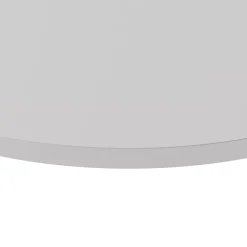 Plateau laminé gris rond, diamètre 90 cm, pour bureau, table, table basse