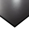 Plateau laminé noir 138 x 80 cm pour bureau, table, table basse