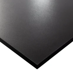 Plateau laminé noir 68 x 68 cm pour bureau, table, table basse