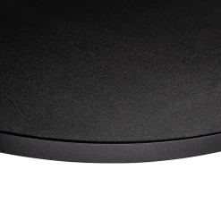 Plateau laminé noir rond, diamètre 90 cm, pour bureau, table, table basse