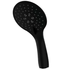 Poignée de douche Maneral 1 position ronde finition NOIR mat en ABS Kibath