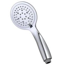 Poignée de douche manuelle 5 positions DUR ronde finition chrome brillant en ABS Kibath