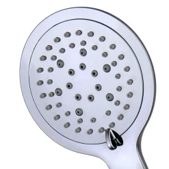 Poignée de douche manuelle 5 positions DUR ronde finition chrome brillant en ABS Kibath