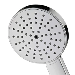 Poignée de douche manuelle 1 position NAN ronde finition chrome poli en ABS Kibath