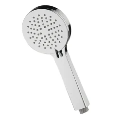 Poignée de douche manuelle 3 positions ALAS ronde finition chrome brillant en ABS Kibath