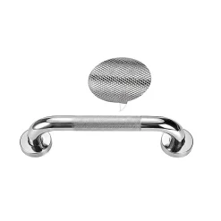 Poignée de sécurité antidérapante de 40 cm avec finition chromée polie en acier inoxydable Kibath
