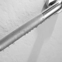 Poignée de sécurité antidérapante de 50 cm en acier inoxydable avec finition chromée brillante Kibath