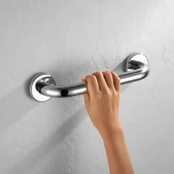 Poignée de sécurité LISA 40 cm, finition chrome poli, en acier inoxydable Kibath