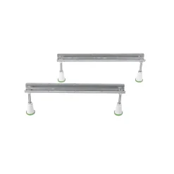 Polysan Carmen 90x90 cm baignoire d'angle gain de place 95 L en acrylique, avec pieds, orientation droite, blanc (29611-SET)