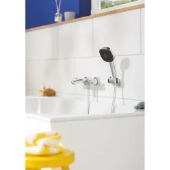 Pommeau de douche - GROHE Vitalio Comfort 110 26092001 - 3 jets Pluie/Stimulant/Massage - Sélection facile -Economie d'eau -C