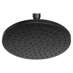 Pommeau de douche 1 jet rond, noir, GoodHome Cavally