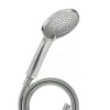 Pommeau de douche 3 jets DURAVIT Universal avec curseur inox brossé + flexible de douche