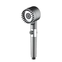 Pommeau de douche à main - Avec filtre - Haute pression - Économie d'eau - Buse en silicone