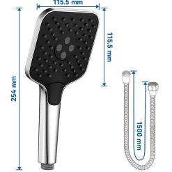 Pommeau de douche avec 3 modes de jet Pomme de douche Auralum Max Kit de douche