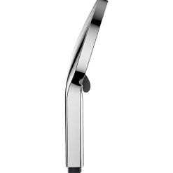 Pommeau de douche économiseur d'eau,, arrêt d'eau et filtre, chrome (argent - noir)