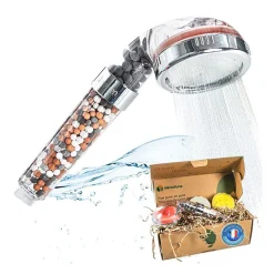 Pommeau de douche filtrant anticalcaire