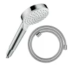 Pommeau de douche HANSGROHE Crometta + Flexible Designflex 160 cm chromé