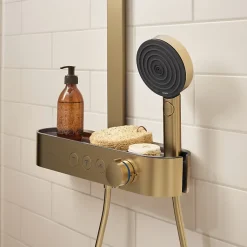 Pommeau de douche HANSGROHE Pulsify Select S 105 EcoSmart 3jets bronze brossé