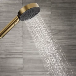 Pommeau de douche HANSGROHE Pulsify Select S 105 EcoSmart 3jets bronze brossé