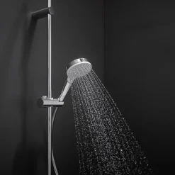Pommeau de douche Hansgrohe Crometta 2 jets coloris blanc en plastique ABS et polypropylène