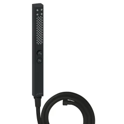 Pommeau de douche JACOB DELAFON Shift+ carré 2 jets noir mat + flexible