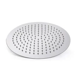 Pommeau de douche rond de 30 cm avec une finition chromée brillante en laiton Kibath