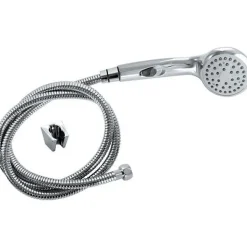 Pommeau de douche ROUSSEAU Heko - Flexible 1J ANTI CALCAIRE STOP'O chromé - Garantie 5 ans