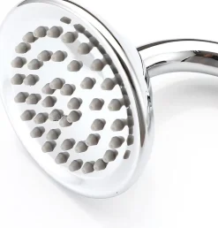 Pommeau de douche traditionnel en laiton chromé et céramique de pour salle de bain