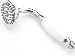 Pommeau de douche traditionnel en laiton chromé et céramique de pour salle de bain