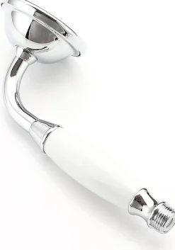 Pommeau de douche traditionnel en laiton chromé et céramique de pour salle de bain
