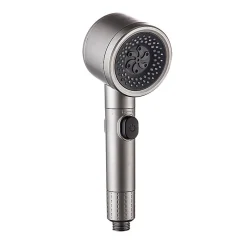 Pommeau de douche universel avec filtre, 3 modes de pulvérisation et bouton pause