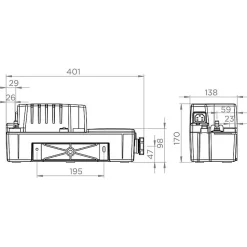 Pompe de relevage - Sanicondens Best Flat - SFA