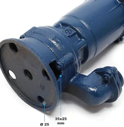 Pompe Submersible Bleue 1500W - 22800 l/h, Tuyau 20m, Câble 10m, Hauteur 10m - Idéale Évacuation et Drainage Chantier